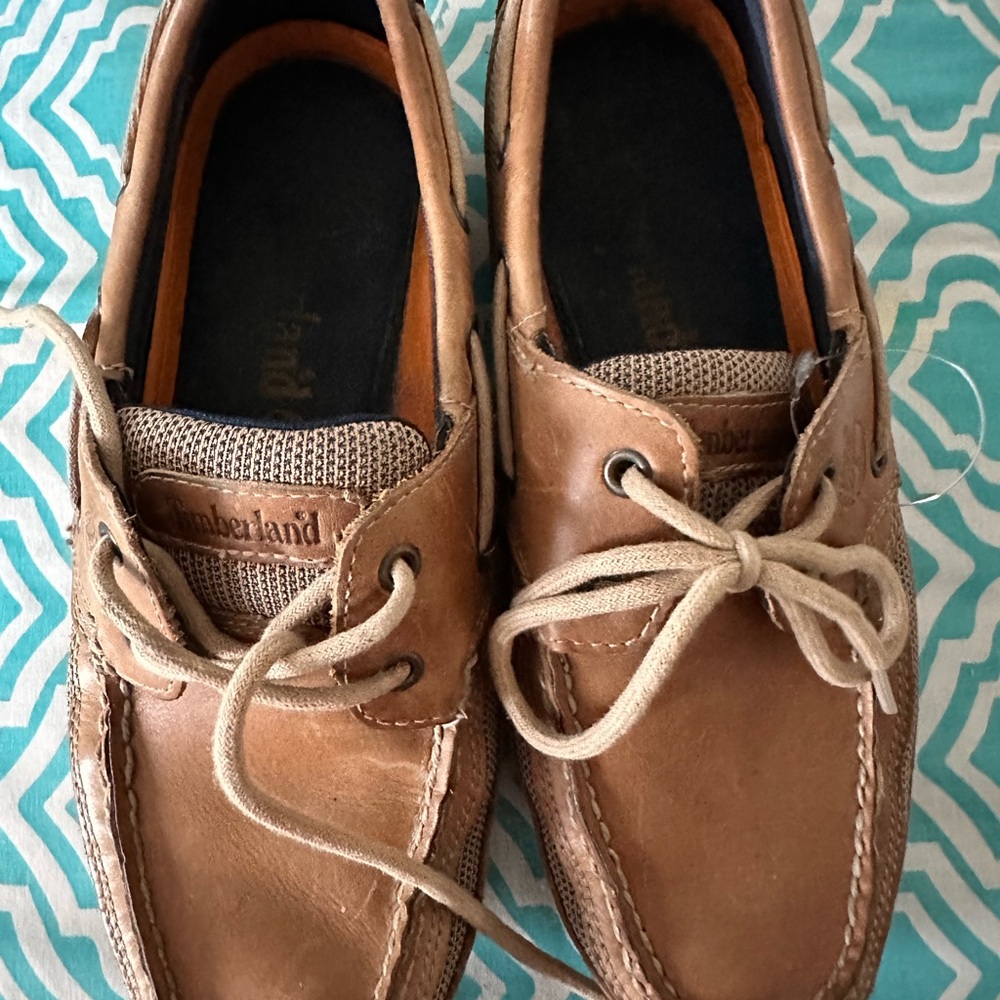 Timberland Men’s Brown Leather Boat Shoes - Picture 5 of 6